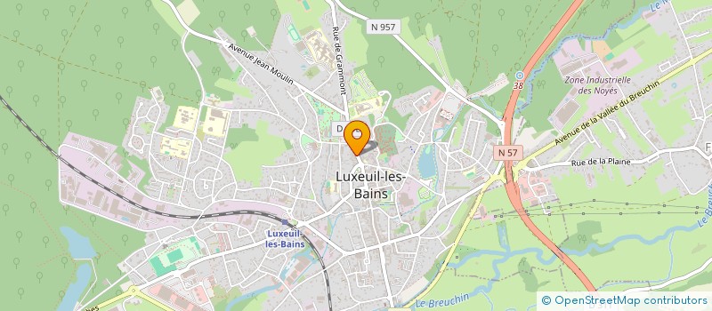 localisation de l'entreprise MADAME ELISABETH OUDNI à LUXEUIL-LES-BAINS