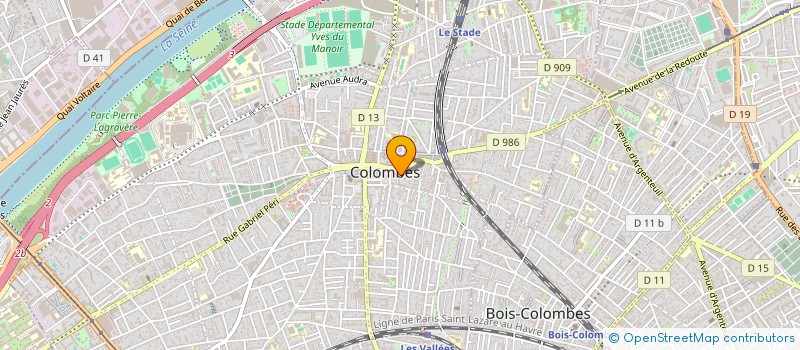 localisation de l'entreprise MADAME ELISABETH PAGET à COLOMBES