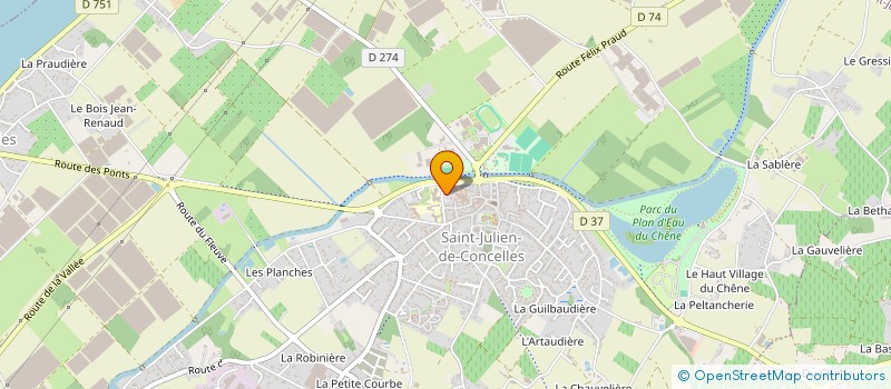 localisation de l'entreprise MADAME ELISABETH PANHALEUX à SAINT-JULIEN-DE-CONCELLES