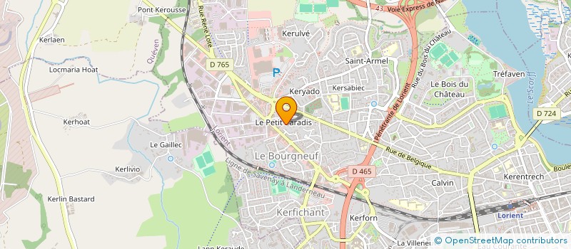 localisation de l'entreprise MADAME ELISABETH PAYS à LORIENT