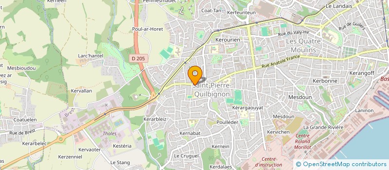 localisation de l'entreprise MADAME ELISABETH PEDRON à BREST
