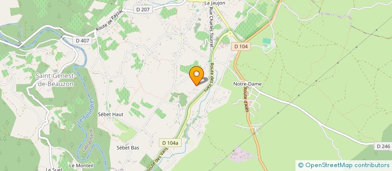 localisation de l'entreprise MADAME ELISABETH PELLEGRIN  LABLACHERE