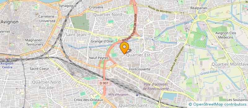 localisation de l'entreprise MADAME ELISABETH PELLEGRINI  AVIGNON