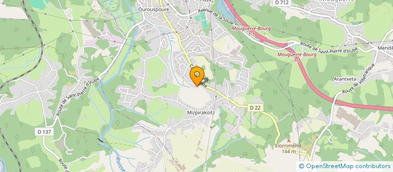 localisation de l'entreprise MADAME ELISABETH PERIS  SAINT-PIERRE-D'IRUBE