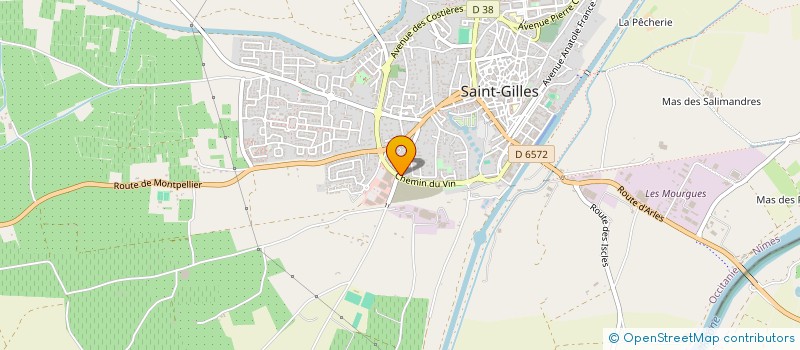 localisation de l'entreprise MADAME ELISABETH PETRONIN  SAINT-GILLES