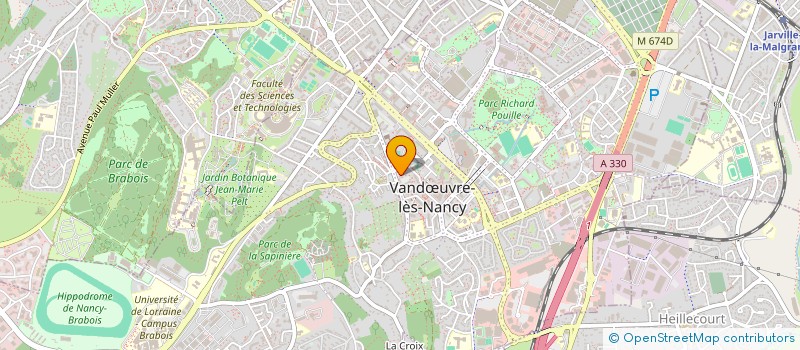 localisation de l'entreprise MADAME ELISABETH PFEFFER  VANDUVRE-LES-NANCY