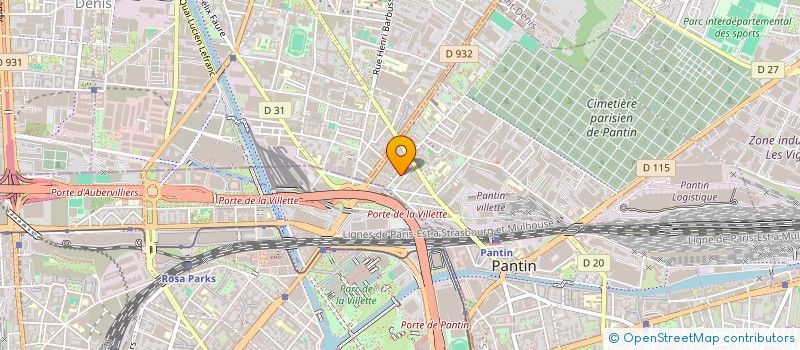 localisation de l'entreprise MADAME ELISABETH PFLUG  PANTIN