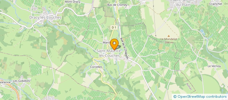 localisation de l'entreprise MADAME ELISABETH PICHENOT à SAINT-MAURICE-LES-COUCHES