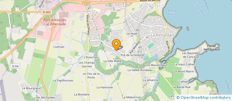 localisation de l'entreprise MADAME ELISABETH PIERRARD à LA RICHARDAIS