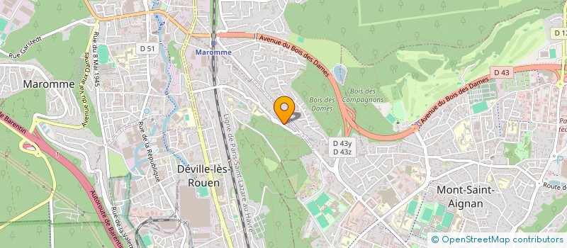 localisation de l'entreprise MADAME ELISABETH PIERRAT  DEVILLE-LES-ROUEN