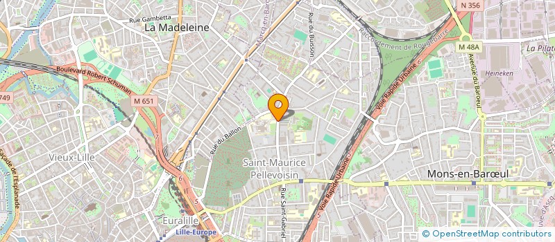 localisation de l'entreprise MADAME ELISABETH PIERRE à LILLE