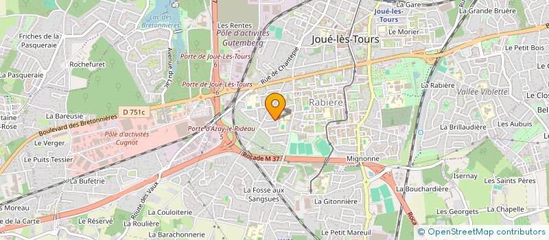 localisation de l'entreprise MADAME ELISABETH PIRES  JOUE-LES-TOURS