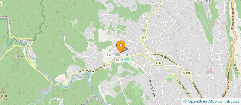 localisation de l'entreprise MADAME ELISABETH PODEVIN à LA COLLE-SUR-LOUP