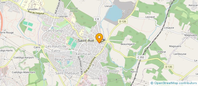 localisation de l'entreprise MADAME ELISABETH POENOT  SAINT-AVE