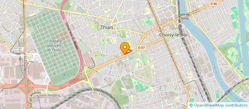 localisation de l'entreprise MADAME ELISABETH POIGNET  THIAIS