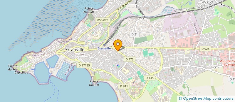 localisation de l'entreprise MADAME ELISABETH POISSON  GRANVILLE