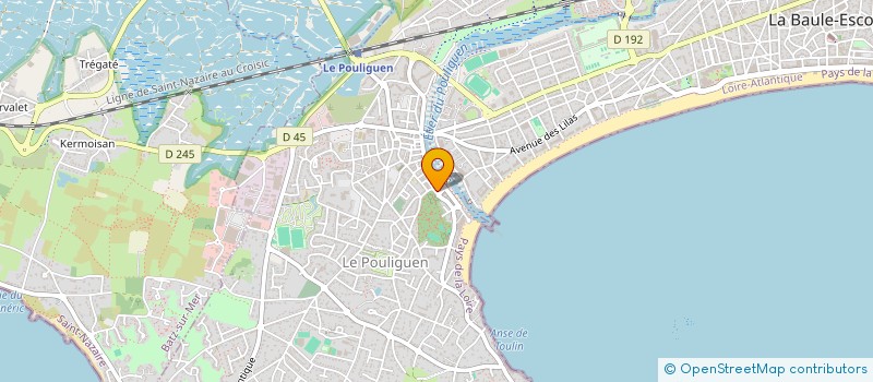 localisation de l'entreprise MADAME ELISABETH PONSIN  LE POULIGUEN