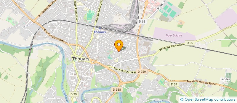 localisation de l'entreprise MADAME ELISABETH POTET  THOUARS