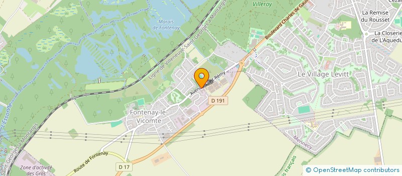 localisation de l'entreprise MADAME ELISABETH POUABOUD  FONTENAY-LE-VICOMTE