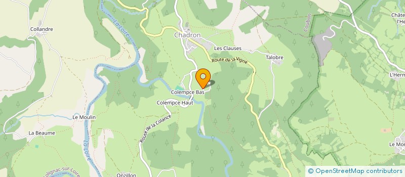 localisation de l'entreprise MADAME ELISABETH PRALONG  CHADRON