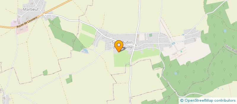 localisation de l'entreprise MADAME ELISABETH PREVOST  SAINT-AUBIN-D'ECROSVILLE