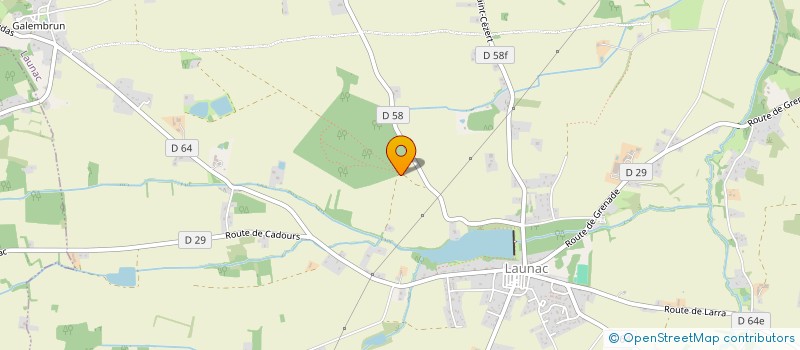 localisation de l'entreprise MADAME ELISABETH QUERIN  LAUNAC