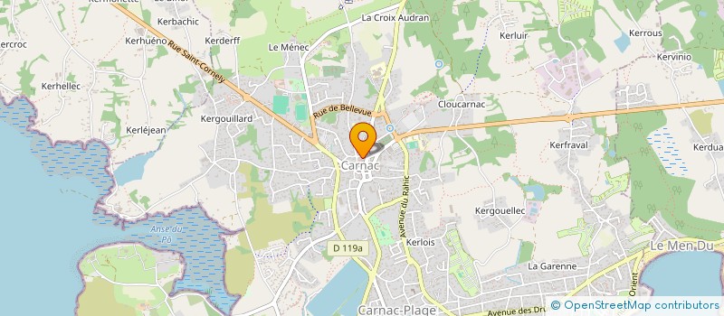 localisation de l'entreprise MADAME ELISABETH RABOT  CARNAC