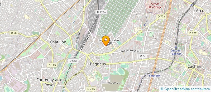 localisation de l'entreprise MADAME ELISABETH RADICCI à BAGNEUX