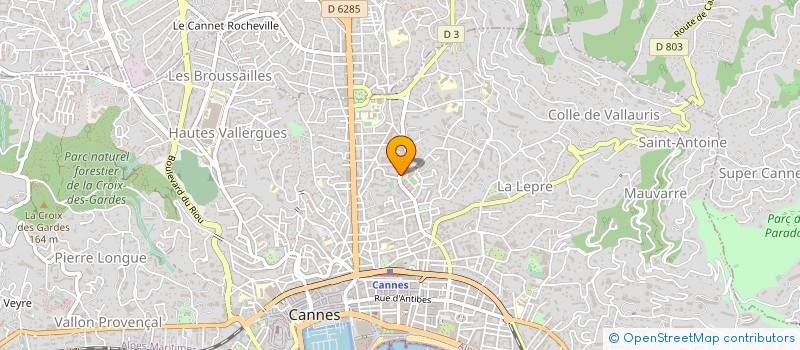 localisation de l'entreprise MADAME ELISABETH RAME à CANNES
