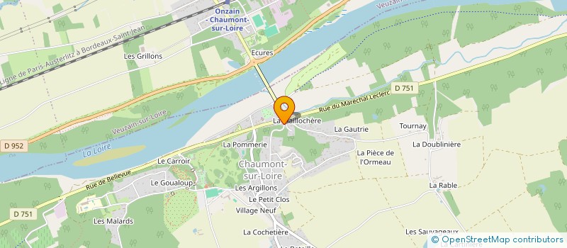 localisation de l'entreprise MADAME ELISABETH RAMOS  CHAUMONT-SUR-LOIRE