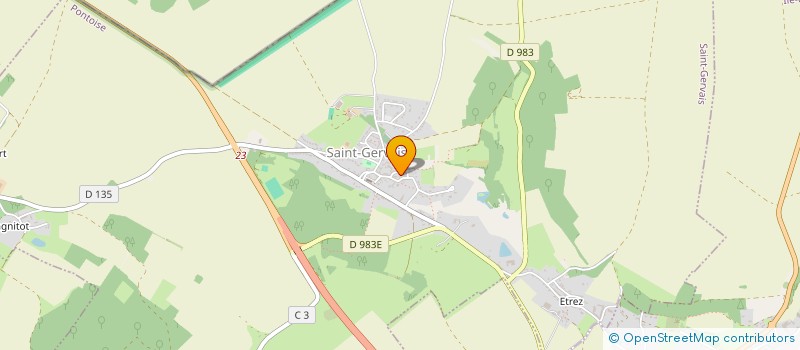 localisation de l'entreprise MADAME ELISABETH RATY  SAINT-GERVAIS