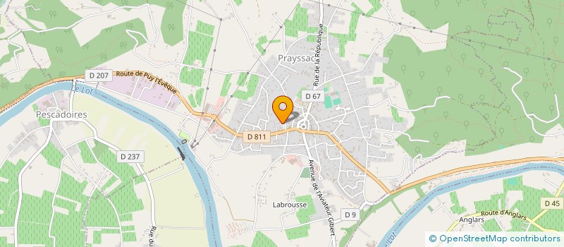 localisation de l'entreprise MADAME ELISABETH RAYNAL à PRAYSSAC