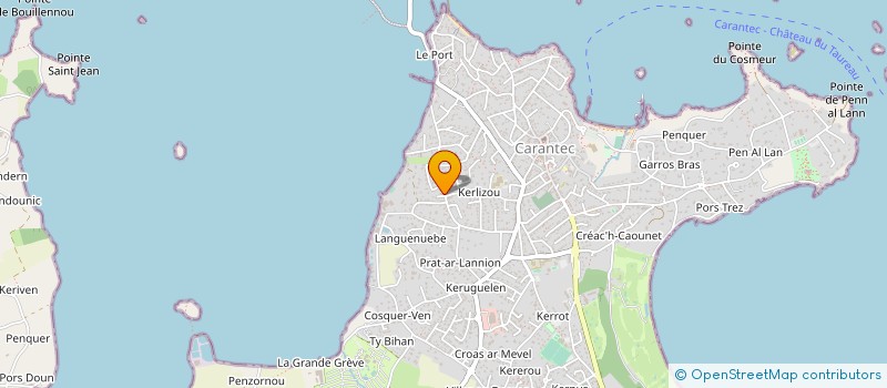 localisation de l'entreprise MADAME ELISABETH REBOULLEAU  CARANTEC