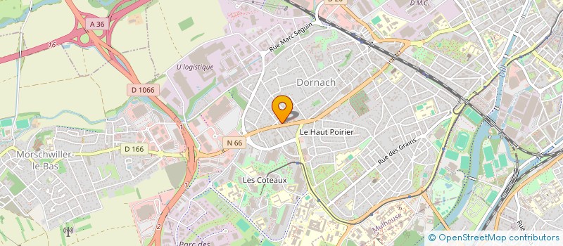 localisation de l'entreprise MADAME ELISABETH RECK  MULHOUSE