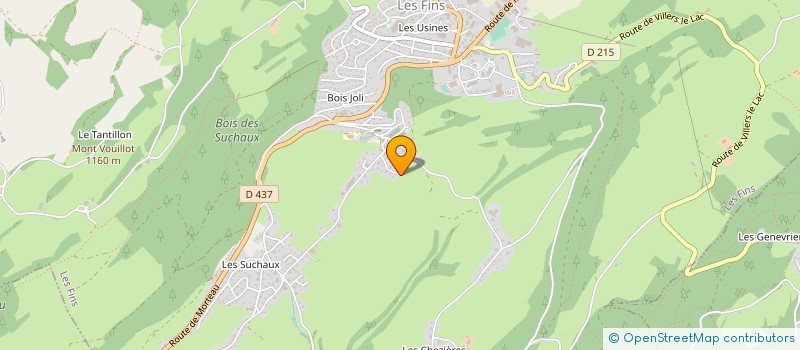 localisation de l'entreprise MADAME ELISABETH REDOUTEY  LES FINS