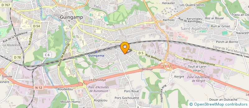 localisation de l'entreprise MADAME ELISABETH RENAUDIN  PLOUMAGOAR