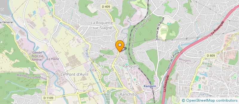 localisation de l'entreprise MADAME ELISABETH REPUSSARD à LA ROQUETTE-SUR-SIAGNE