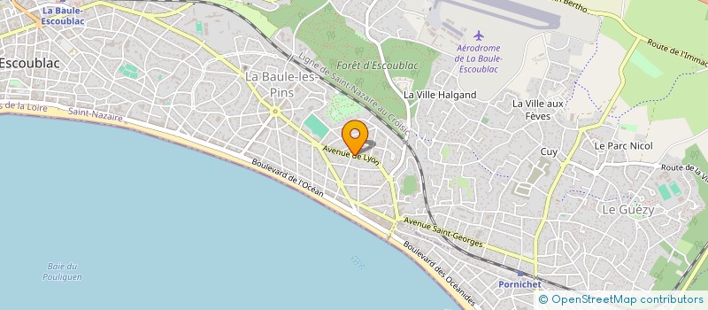 localisation de l'entreprise MADAME ELISABETH REQUET BARVILLE à LA BAULE-ESCOUBLAC