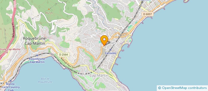 localisation de l'entreprise MADAME ELISABETH REVEL à ROQUEBRUNE-CAP-MARTIN