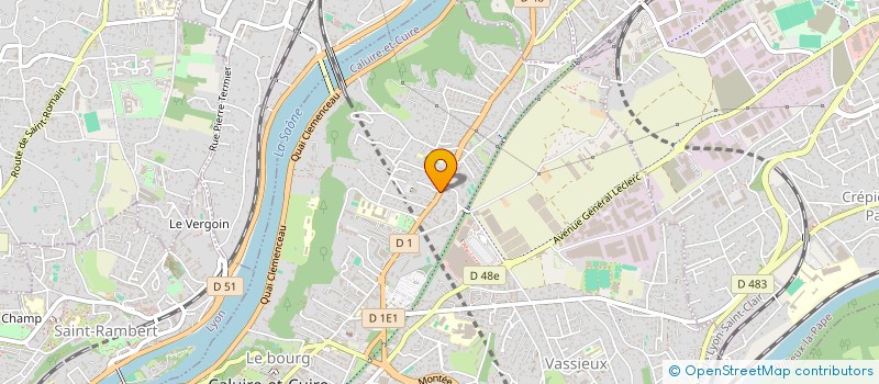 localisation de l'entreprise MADAME ELISABETH RIBAILLIER  CALUIRE-ET-CUIRE