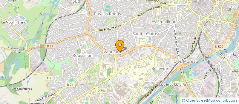 localisation de l'entreprise MADAME ELISABETH RIBIERE à LIMOGES