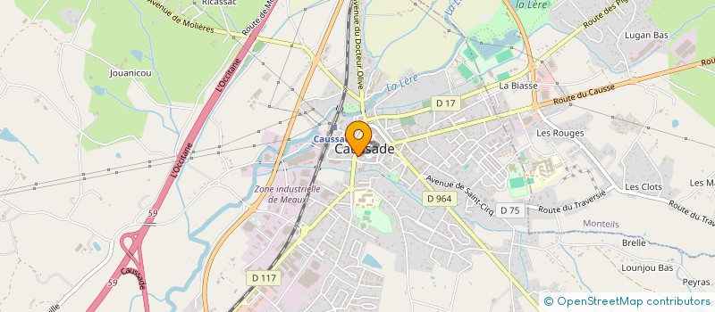 localisation de l'entreprise MADAME ELISABETH RIVAL  CAUSSADE