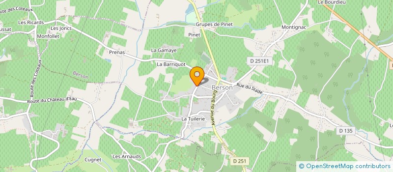 localisation de l'entreprise MADAME ELISABETH ROBERT à BERSON