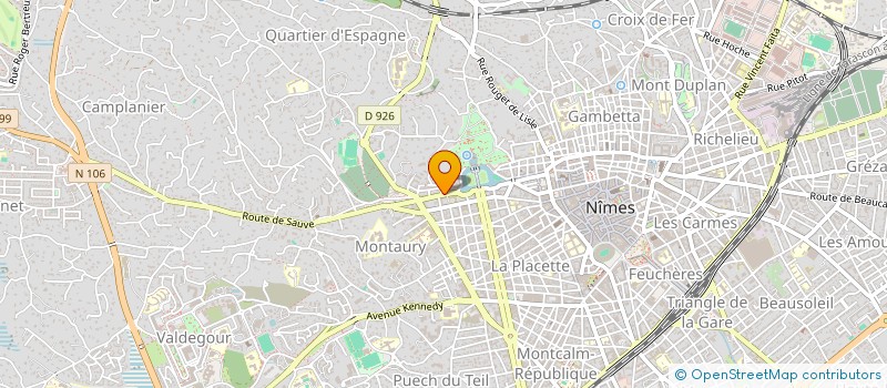 localisation de l'entreprise MADAME ELISABETH ROBERT  NIMES