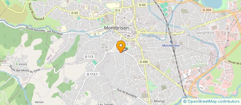 localisation de l'entreprise MADAME ELISABETH ROCHER à MONTBRISON