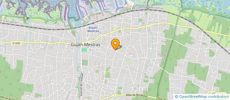 localisation de l'entreprise MADAME ELISABETH ROGER à GUJAN-MESTRAS