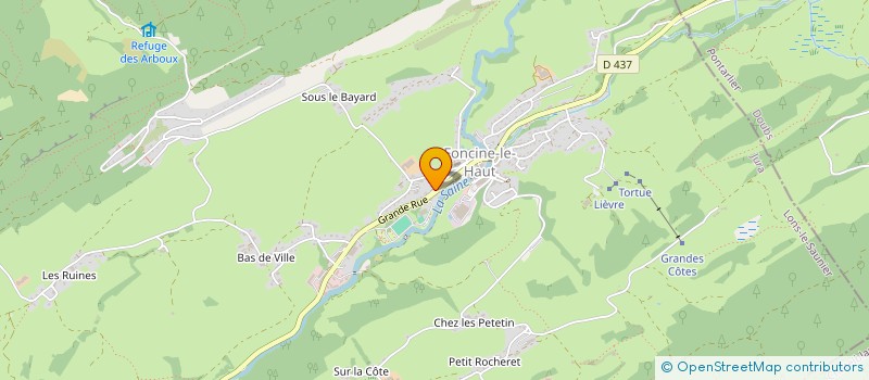 localisation de l'entreprise MADAME ELISABETH ROLAND  FONCINE-LE-HAUT