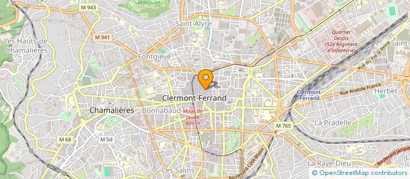 localisation de l'entreprise MADAME ELISABETH ROLLAND  CLERMONT-FERRAND