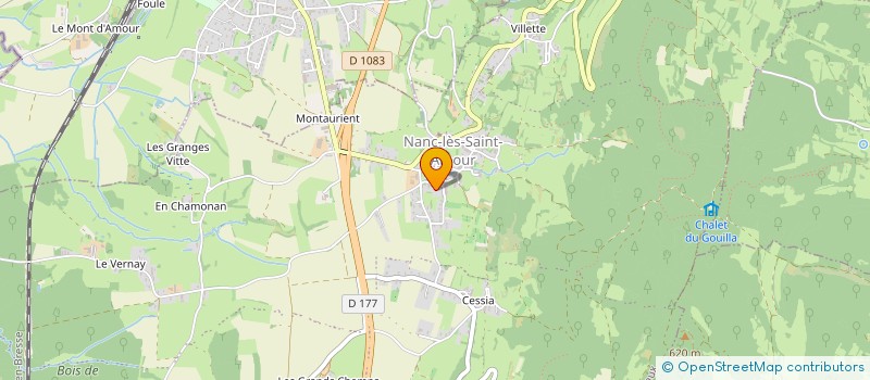 localisation de l'entreprise MADAME ELISABETH ROLLIN  LES TROIS-CHATEAUX