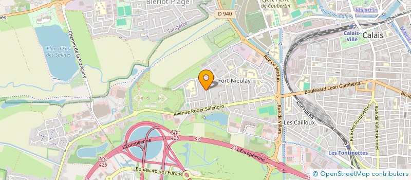 localisation de l'entreprise MADAME ELISABETH ROMANO  CALAIS